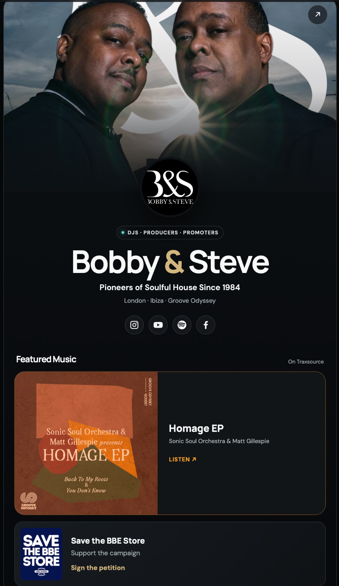 Bobby & Steve website project